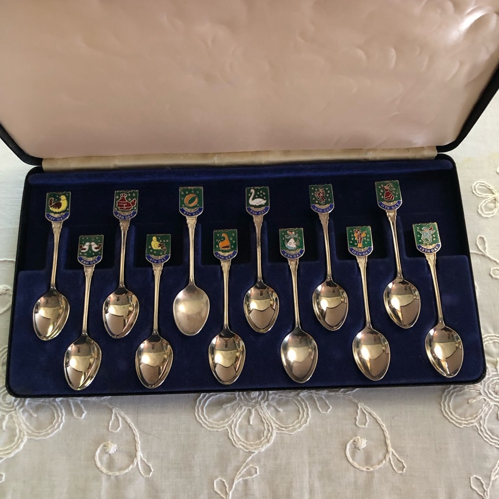 Twelve days of Christmas mini spoons